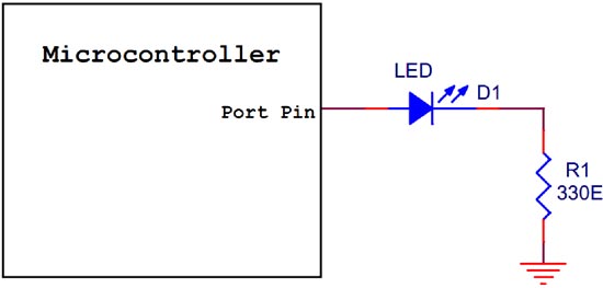 interfacing-led-with-arm9-stick-board