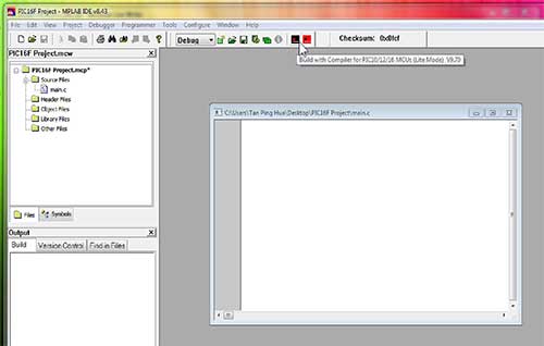 Pic16f Project -Mplab Ide v5.43
