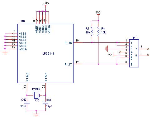 Circuit Diagram to Interface PS/2 with LPC2148 Circuit Diagram to Interface PS/2 with LPC2148