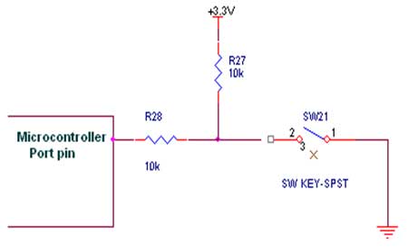 Interfacing switch to Microcontroller
