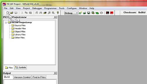 Pic16f Project -Mplab Ide v8.43