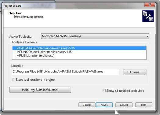 Select a language toolsuite