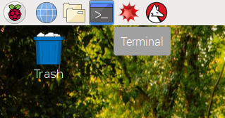 Terminal icon on Raspberry Pi