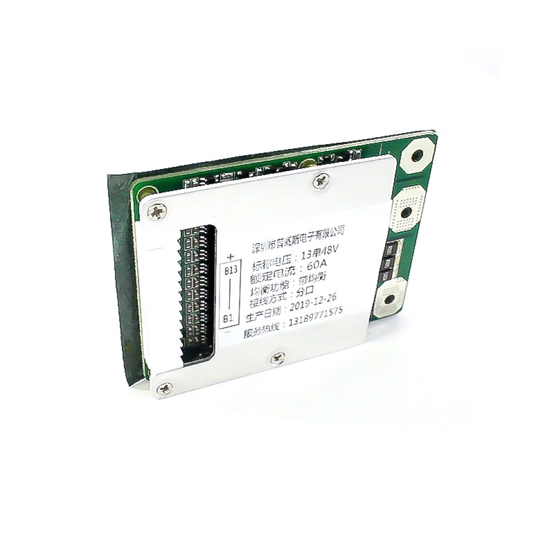 13s 48V 60A Battery Protection Board with Connector