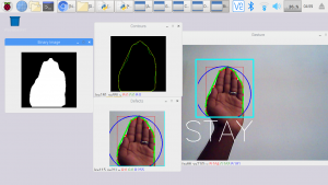 A sign language recognition system using hand gestures based on OpenCV