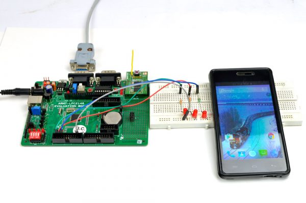 ARM-7 Mobile phone communication with Microcontroller