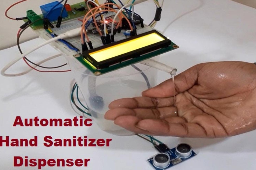 Automatic Hand Sanitizer Dispenser using ESP32 -ESP32 Mini Projects