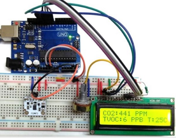 CO2 Measurement using Arduino  Uno