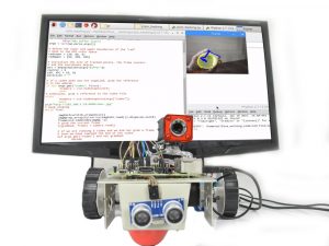 Color object following robotic car using Raspberry Pi with camera