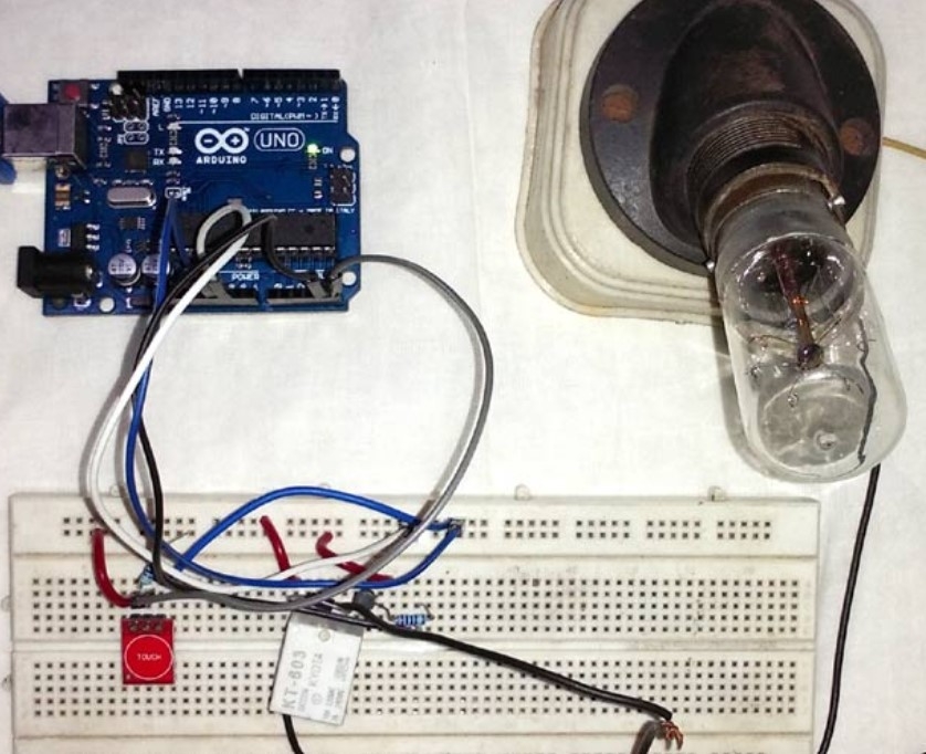 Control Home Lights with Touch using Touch Sensor and Arduino UNO-Arduino Mini Projects