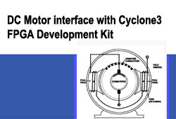 DC Motor interface with Cyclone3 FPGA Development Kit