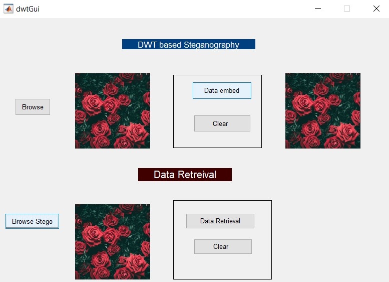 DWT based Steganography -Matlab Image processing project