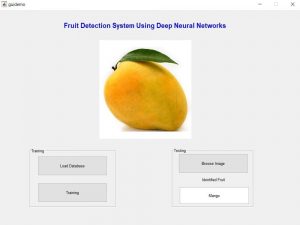 Fruit Detection System Using Deep Neural Networks -Matlab