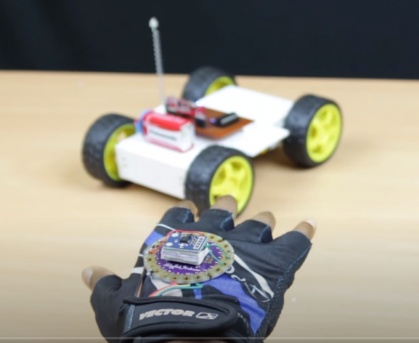 Hand Gesture Controlled Robot