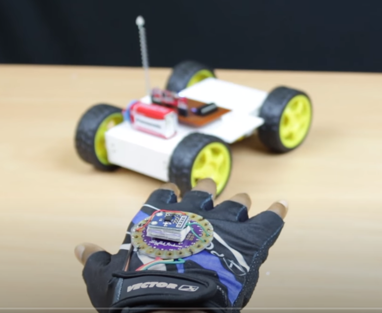 Hand Gesture Controlled Robot using Arduino
