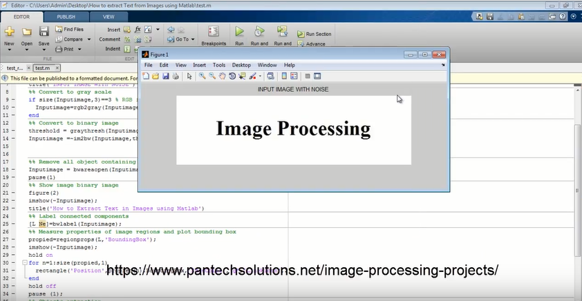 Matlab code to Extract Text from Images