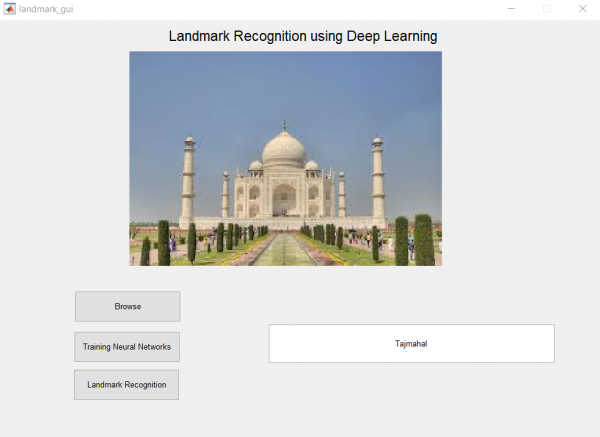 Landmark recognition using Deep Learning Matlab