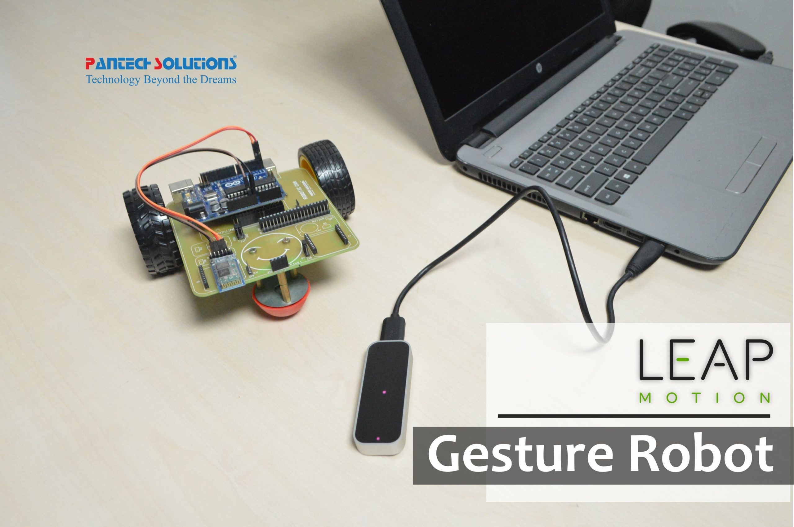 Leap Motion Controlled Arduino Robot