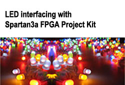 LED interfacing with Spartan3a FPGA Project Kit