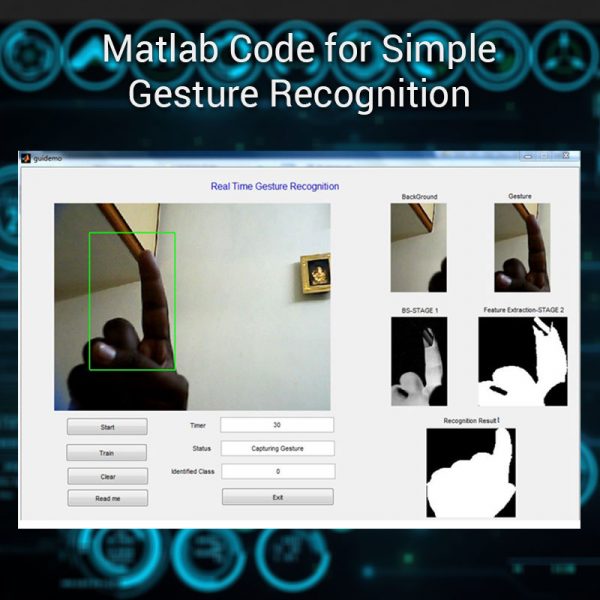 Matlab Code for Simple Gesture Recognition