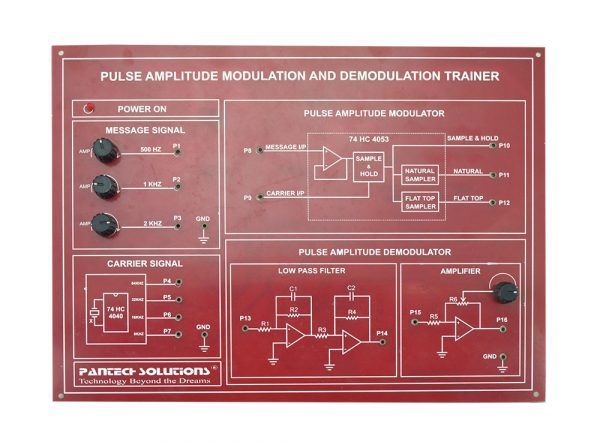 Pulse Amplitude Modulation and Demodulation Trainer