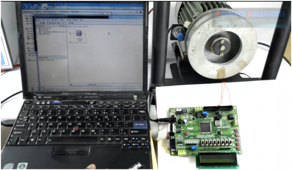 Proximity Sensor Interfacing with FPGA to measure speed of the Motor Rotation
