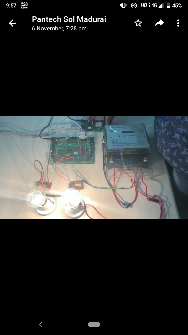 IoT Based Energy Meter System Using FPGA -output data