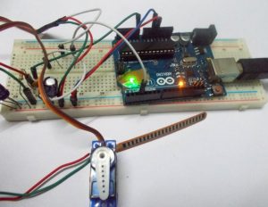 Servo Motor Control by Flex Sensor -Arduino Mini Project