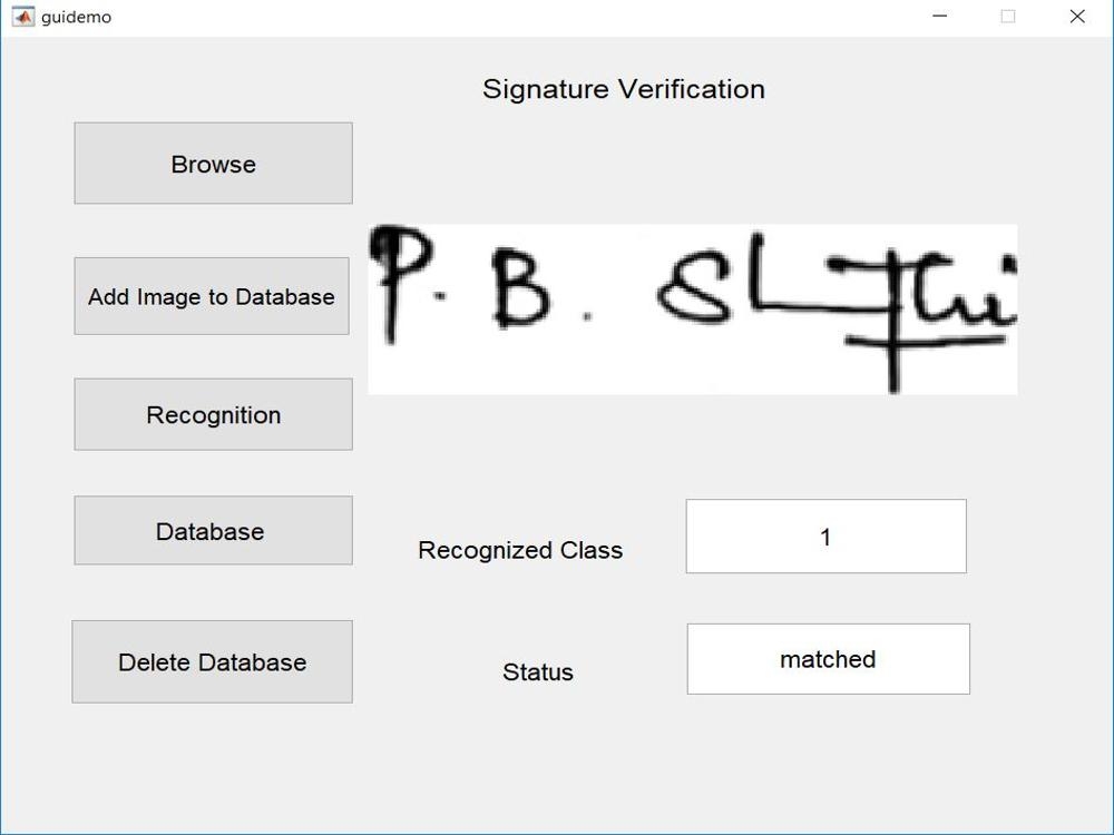 Signature Verification using Matlab -Image processing project