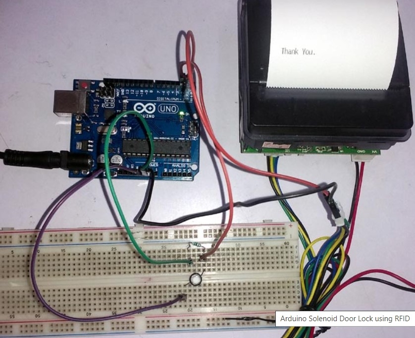 Thermal Printer Interfacing with Arduino Uno for Data logging