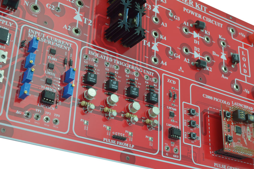 Single Phase Rectifier Trainer Kit using TI Launchpad XL TMS320F28027F