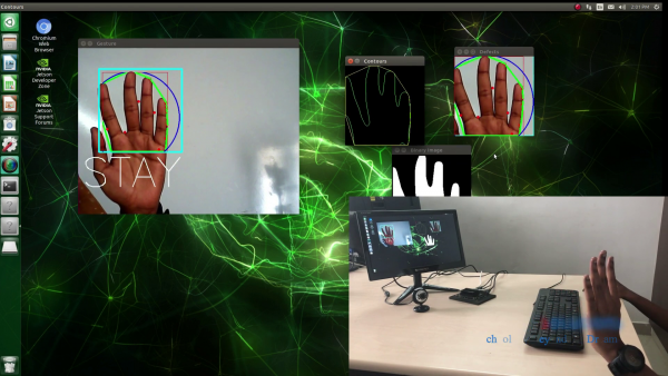 Gesture recognition using Jetson Nano Stay