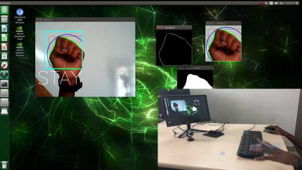 Gesture recognition using Jetson Nano Stay