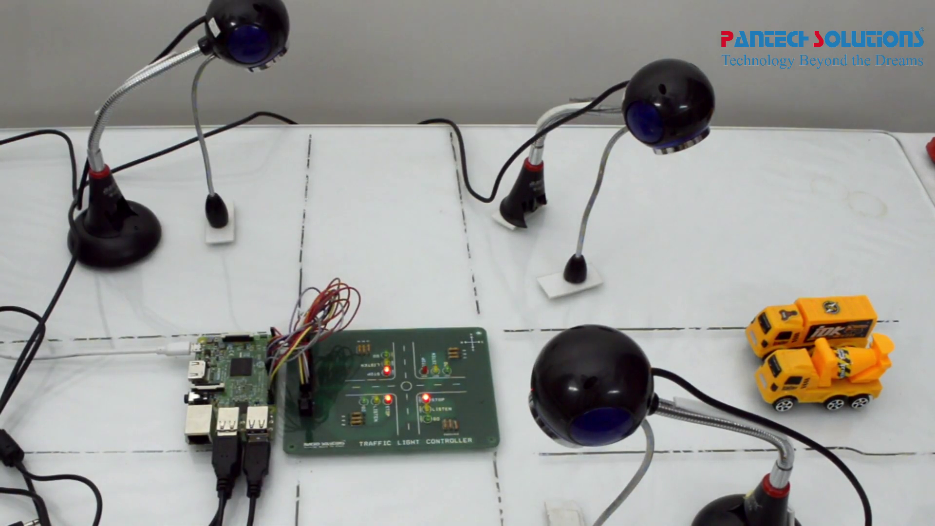 Traffic Light System using Raspberry Pi and OpenCV