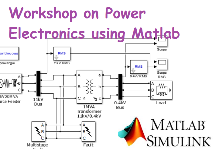 Workshop on Power Electronics using Matlab