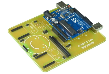 Fig1.15:Arduino attached with chassis