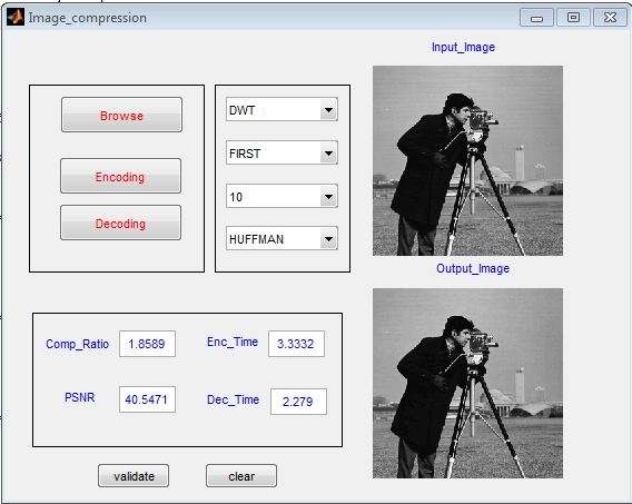 matlab code for dct and dwt based image compression