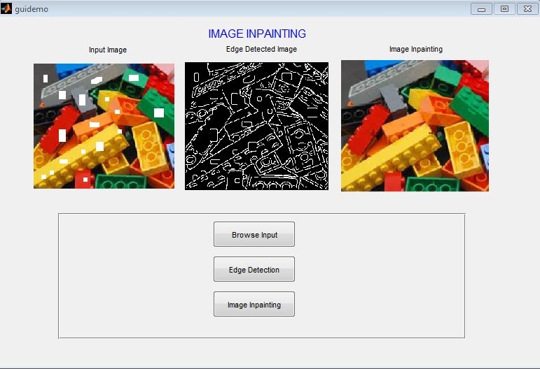 matlab code for image inpainting