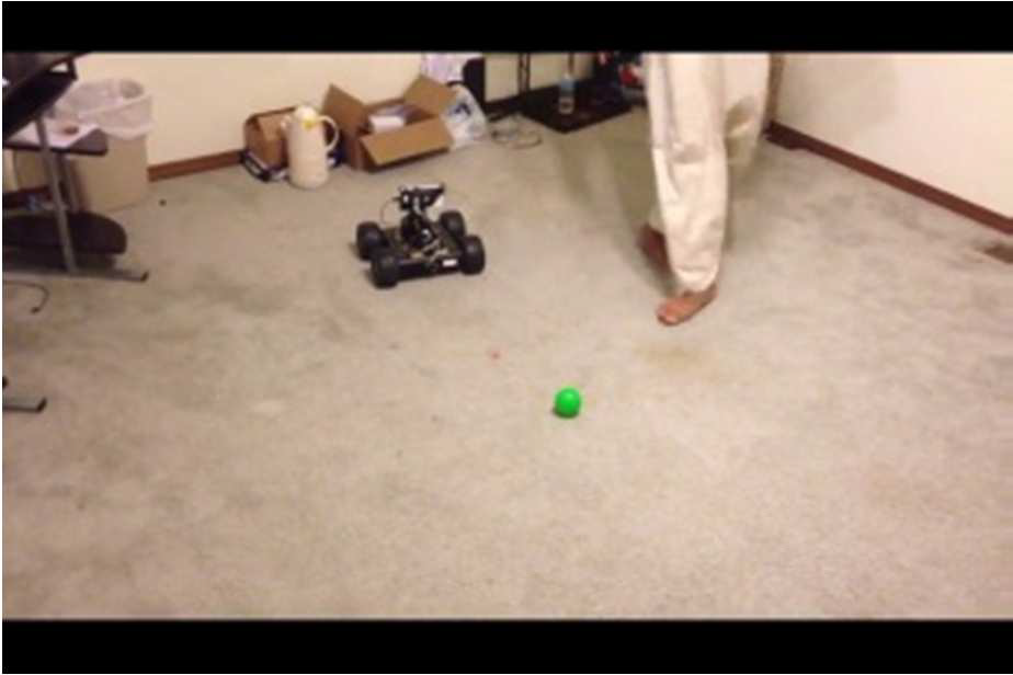 Robot Tracking Moving Colour Obiects using Raspberry Pi with OpenCV 2