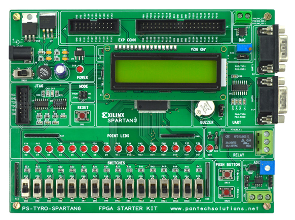 Xilinx Spartan 6 FPGA project Board