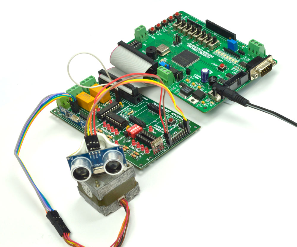 Ultrasonic based dish antenna Obstacle detection using Spartan3an Ultrasonic based dish antenna Obstacle detection using Spartan3an