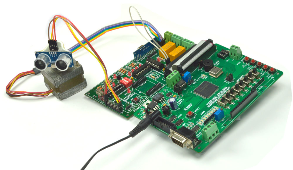 Ultrasonic based dish antenna Obstacle detection using Spartan3an Ultrasonic based dish antenna Obstacle detection using Spartan3an