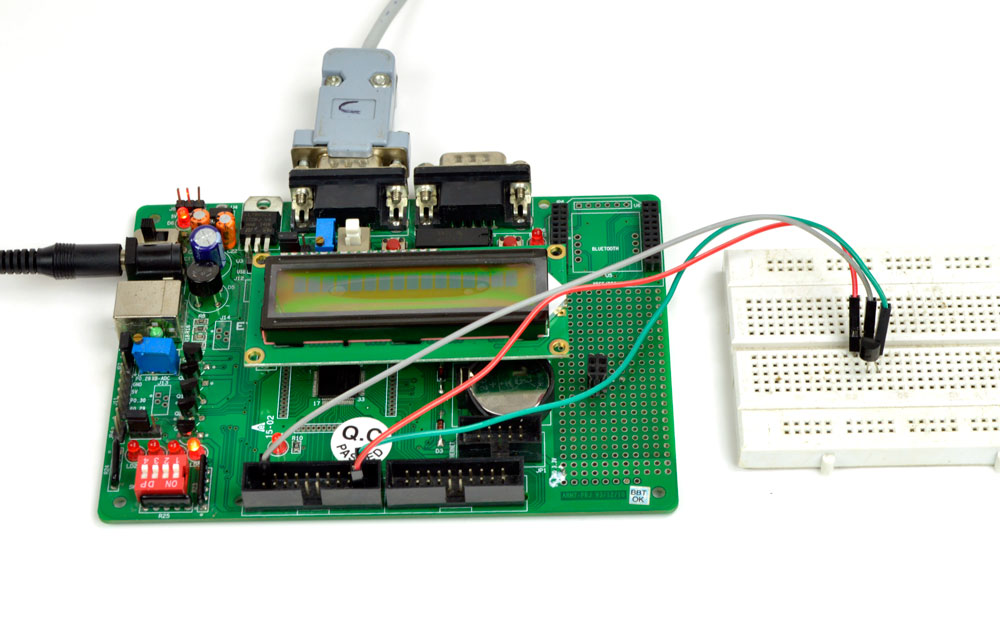 ARM-7 Digital temperature controller Output Image